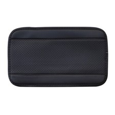 Tapa de consola de coche reposabrazos cubierta negra en relieve antideslizante caja central almohadilla protectora