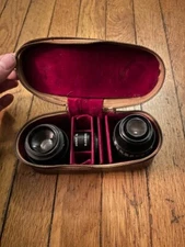 Avignon Tele-Attachment for Polaroid, Accura Aux Wide Angle in leather case