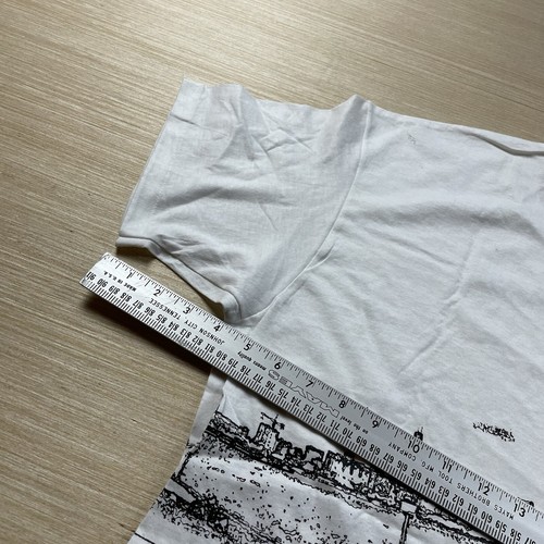 Vintage 80s Alcoholics Anonymous Wrap Around Print Chicago T Shirt XL Skyline - Picture 15 of 15