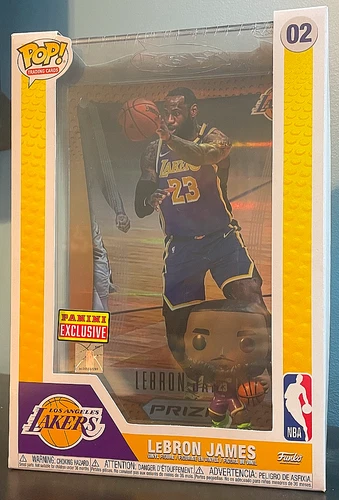 FUNKO POP! NBA TRADING CARD LeBron James Panini PRIZM Exclusive GOLD PRIZM