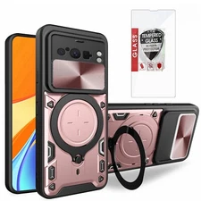 For Google Pixel 8 Pro Slim Rugged Shockproof Case Cover + Screen Protector
