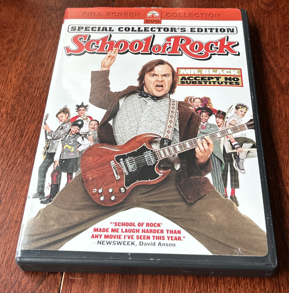 The School of Rock (DVD, 2004, Full Frame) Jack Black. 97360563924
