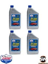 Lucas Oil 10688 Hot Rod & Classic Car SAE 10W-40 Motor Oil High Zinc - 4 Pack