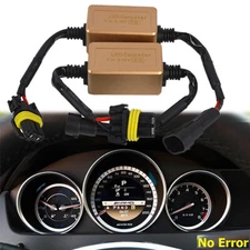 2X 9005/9006 LED Headlight Canbus Error Anti Flicker Resistor Canceller Decoder