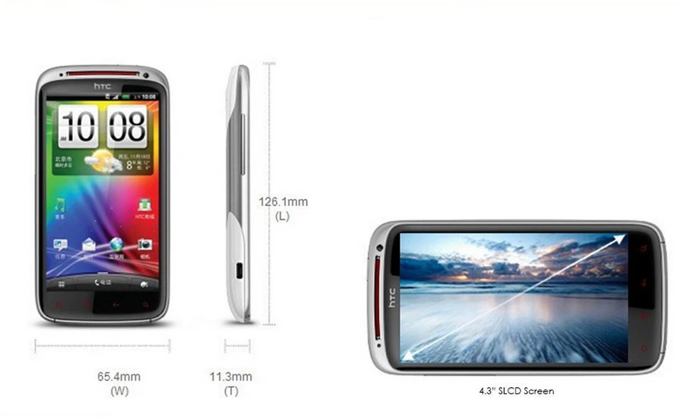 Original HTC Sensation XE G18 Z715E Android os 8MP Camera WIFI GPS 4.3" Unlocked - Image 2 of 4