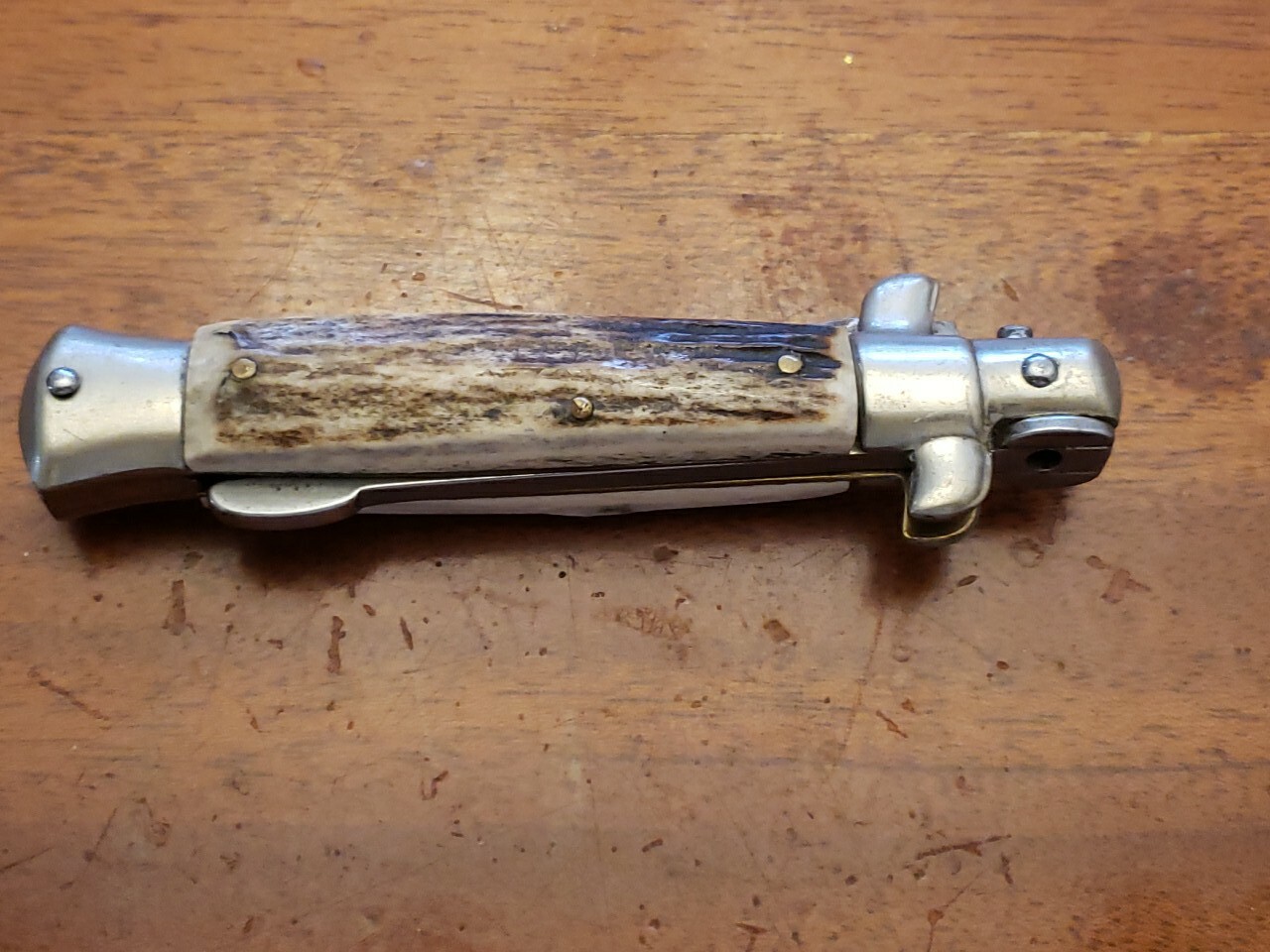 Vintage Falcon Italy Manual opening Italian Folding Knife Kriss Blade