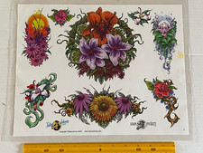 Vintage Art Tattoo Flash Sheet Adam Puckett /T515