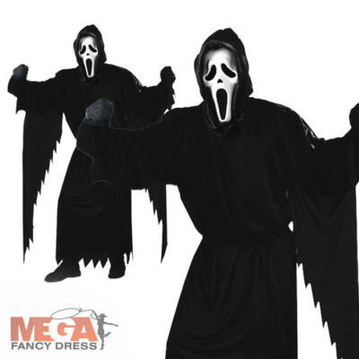 Offizielles Scream Horrorfilm Herren Halloween Kostüm Erwachsenenkostüm Outfit Neu