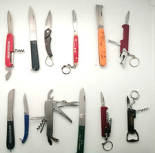 #7 joblot 12 vintage pocket folding knives jack swiss blade flipper knife claw