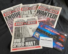 Marvel Spider-Man Movie Licensed Exact Prop Replica Daily Bugles Not Sealed NOS