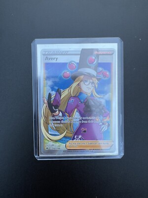 avery pokemon trainer card 187/198 Full Art Ultra Rare Pokémon Chilling Reign - NM Chilling Reign Avery (Full Art) Pokemon S-Chinese CS3.5C 079/066 Avery