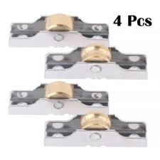 4x Stainless Steel Sash Pulley Sliding Door Roller Runner Wheel Track Pulley