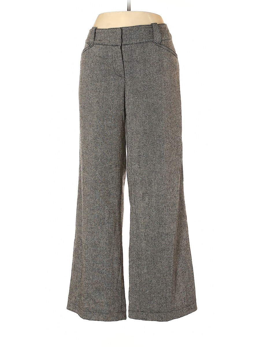 h&m grey dress pants H&M Women Gray Dress Pants 14