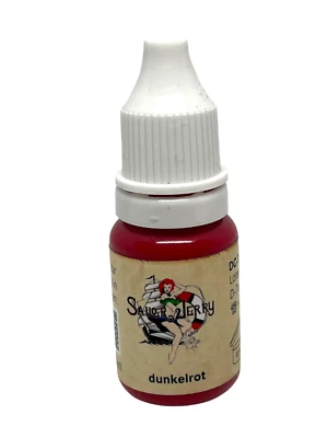 (€1997/L) Sailor Jerry dark red 10ml INKgrafiX ® tattoo color red vegan reach de