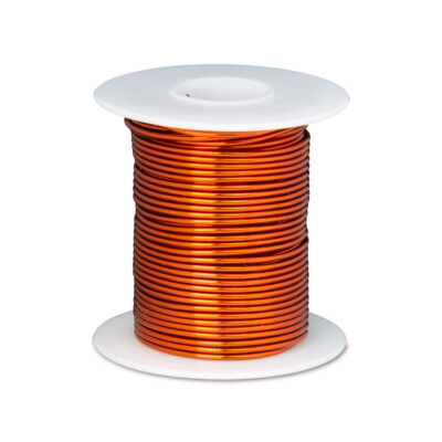 18 AWG Gauge Enameled Copper Magnet Wire 8 oz 100' Length 0.0437'' 240C Nat