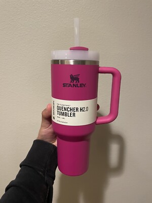 Stanley Exclusive 40oz Quencher Tumbler Fuchsia Pink NEW SHIPS TODAY | eBay