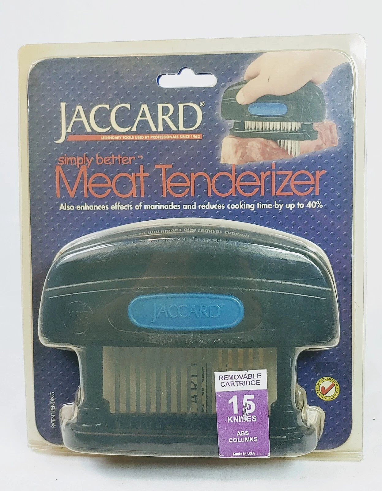 JACCARD MEAT MAXIMIZER PROFESSIONAL MEAT TENDERIZER 15 stainless knife blade NEW