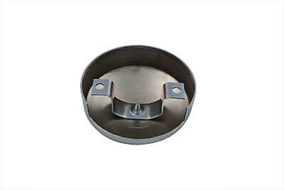 Chrome Generator 2-Brush End Cover fits Harley-Davidson 1958-69 FL