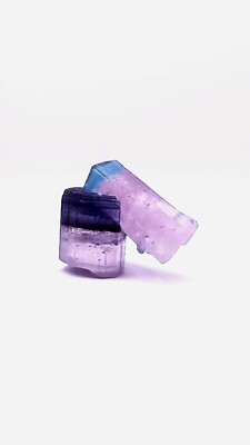 3.23 Gram Triple Crystal Self Standing Tourmaline Crystal Paprok Natural Rare