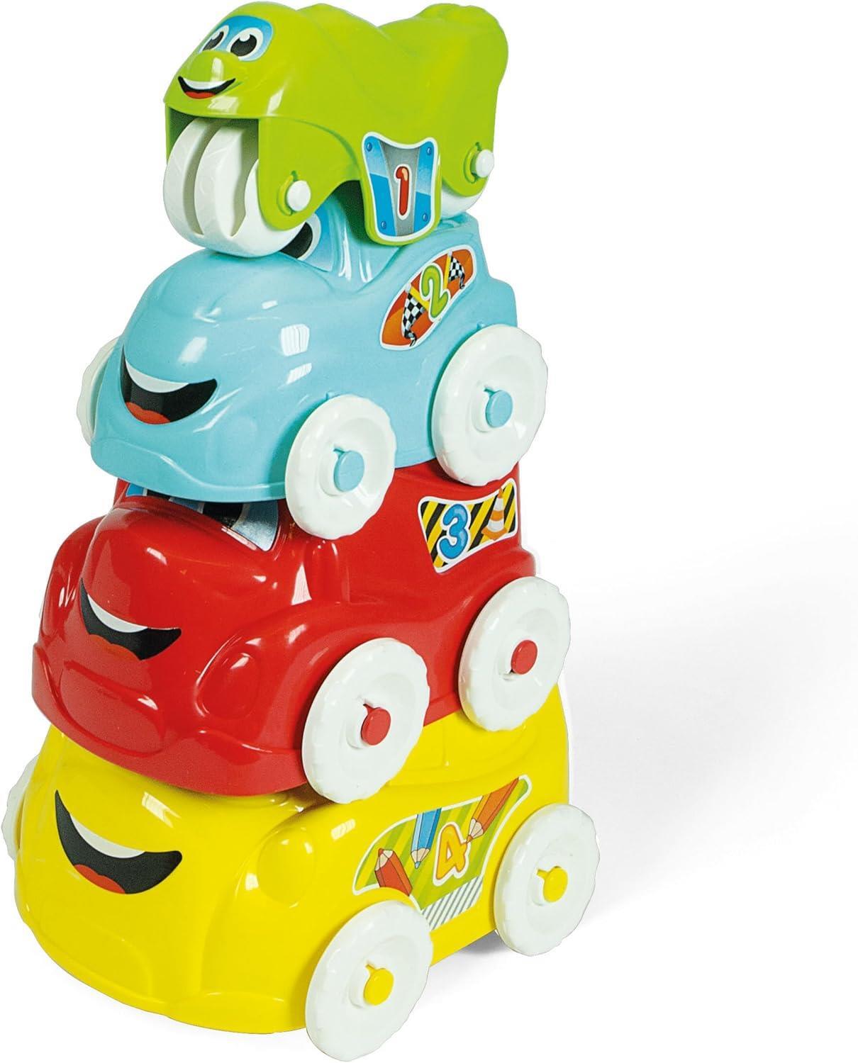 Stacking Vehicles Toy 4pc Playset Clementoni