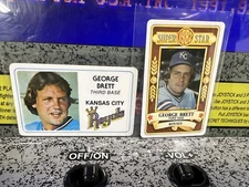 1981 & 1982 Perma-Graphics George Brett SuperStar Credit Cards