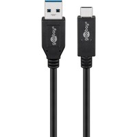 Goobay Usb 3.2 Gen 2 Kabel, USB-A Stecker > USB-C Stecker, Schwarz