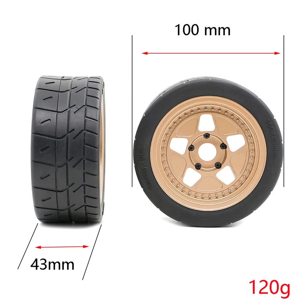 Racing Rally Reifen Felgen Set für 1/7 ARRMA INFRACTION V2 FELONY RC Auto - Bild 2 von 4