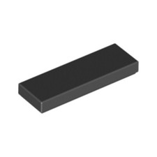 Lego Bricks Parts 20x Black 1x3 Tile Flat Thin Studless Plate 4558170 63864 NEW