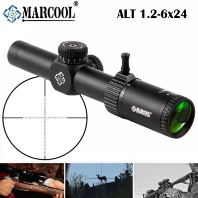 MARCOOL ALT 1.2-6X24 Riflescopes Mil Dot Compact Hunting Scope Optical Sights US