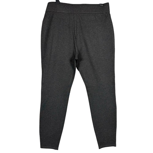 Pantalón al tobillo ajustado elástico gris carbón Eileen Fisher M cintura elástica - Imagen 5 de 11