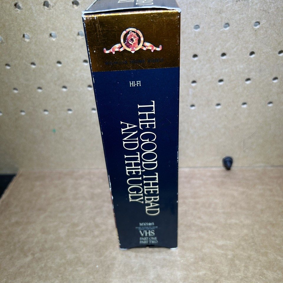 The Good, the Bad and the Ugly (VHS, 1966, 2-Tape Set) Clint Eastwood ...