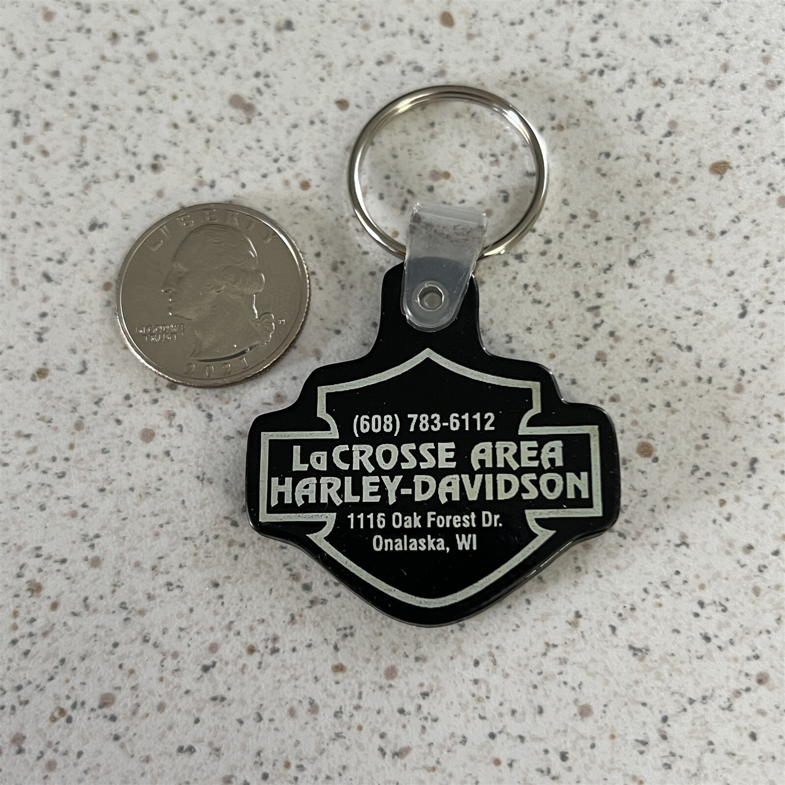 LaCrosse Area Harley Davidson Onalaska Wisconsin Keychain Key Ring 44824 eBay