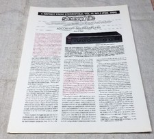 ADCOM GFP-565 PREAMPLIFIER STEREOPHILE FEB. 1990 COLOR REVIEW REPRINT L053