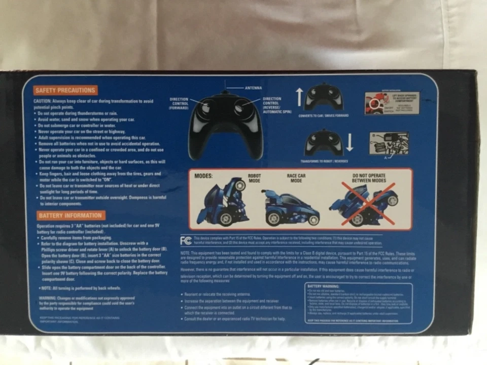 Black Series Radio Controlled Car that Transforms into a Robot (New) - Image 3 of 3