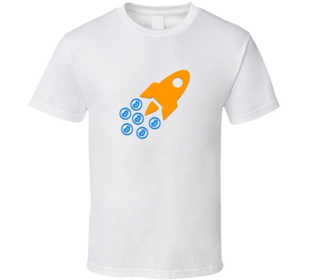 Bitcoin Btc Rocket Funny Crypto T Shirt