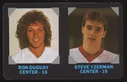1985-86 7-Eleven Credit Cards Steve Yzerman #5 7-11 Rookie Red Wings 7-11 Duguay