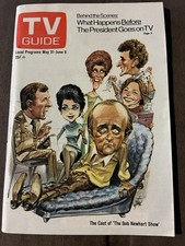 TV Guide May 31, 1975 Bob Newhart Show Cover No Label Pre-owned Good Condition TV Guide May 31, 1975 Bob Newhart Show Cover No Label Pre-owned Good Condition