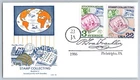 #2200 Stamp Collecting FDC Gamm Cachet Combo w/Sweden & Ben Franklin cancel