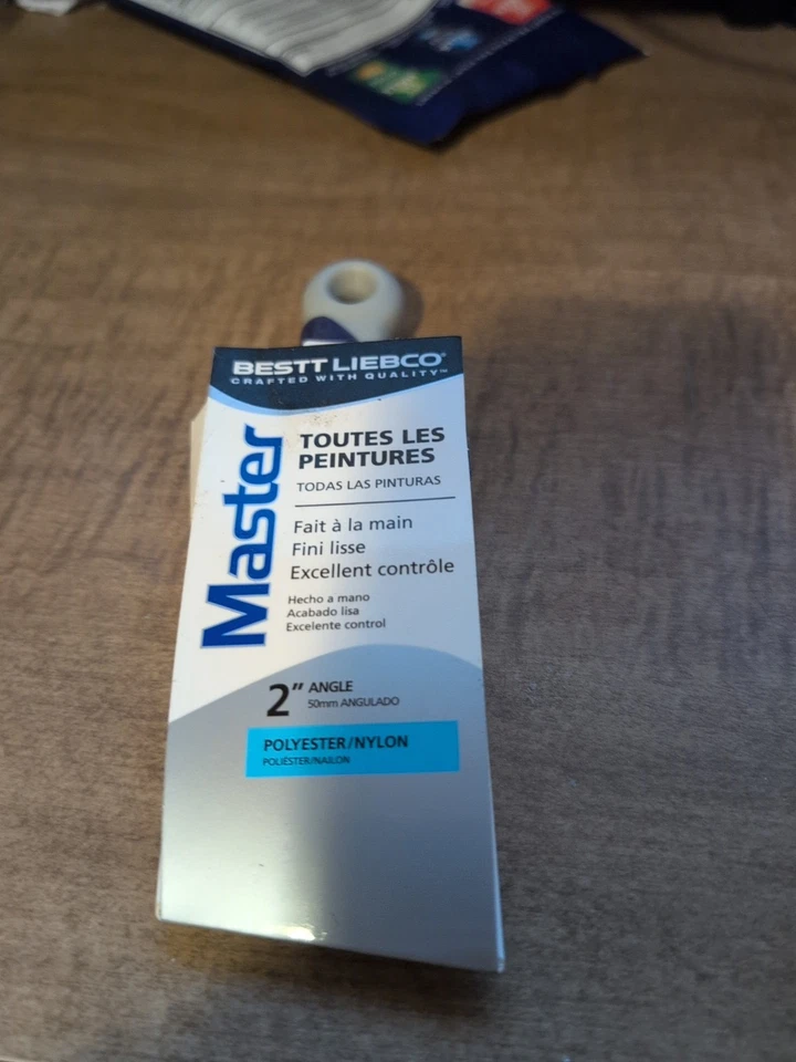 Pincel Bestt Liebco Master 2" faixa angular manchas curtas apertadas poliéster náilon - Imagem 2 de 2