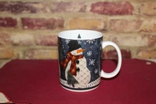 Vintage Lang and Wise Collector Mug Quilted Snowman EKB #1 1998