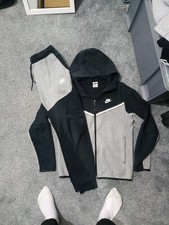 Old Season Grey Black Nike Tech Fleece Tracksuit S