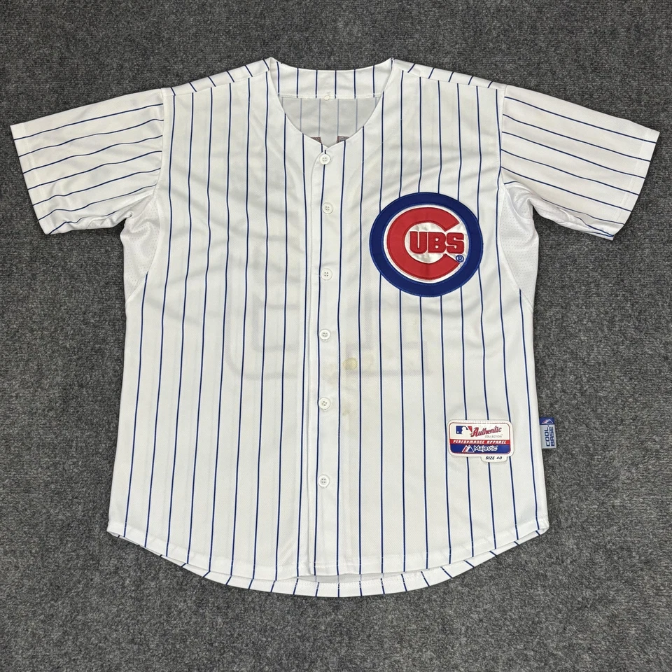 芝加哥小熊队球衣男式 40 白色美国职棒大联盟棒球 Koji Uehara #19 细条纹 — 第 2/4 张图片