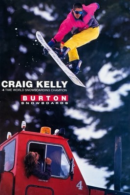 CRAIG KELLY * Vintage Snowboarding Wall Decor, Unframed Poster