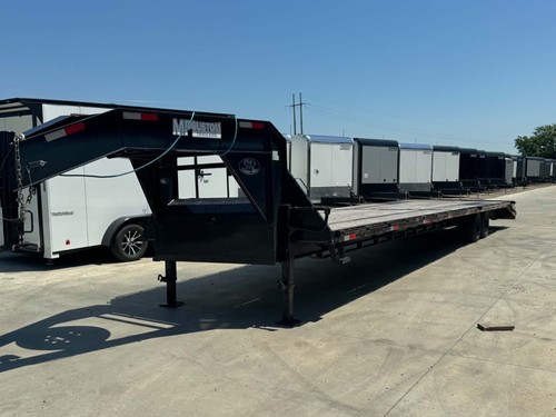 USED 2024 102X40 DECK OVER TRAILER HEAVY DUTY 8K AXLES GOOSENECK TRAILER