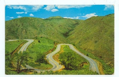 Lookout Mountain, Colorado, Double Hairpin Curves on Lariat Trail (LmiscCO97