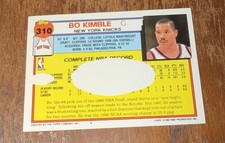 1992-93 Topps - Bo Kimble #310 New York Knicks Error Card