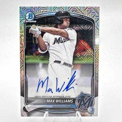 2025 Bowman Draft MAX WILLIAMS Auto Autograph MOJO Refractor