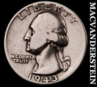 1943 Silver Washington Quarter - Scarce  Better Date  No Reserve  #M602 — photo 1
