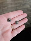 Vintage Drawer Pulls lot Of 2 Knobs Vintage Brass Look  — photo 3
