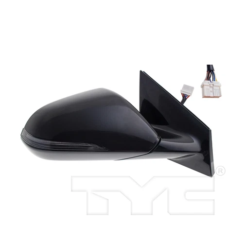 Door Mirror Right Passenger for 18-19 Hyundai Sonata Power Heated w/Signal w/BSD